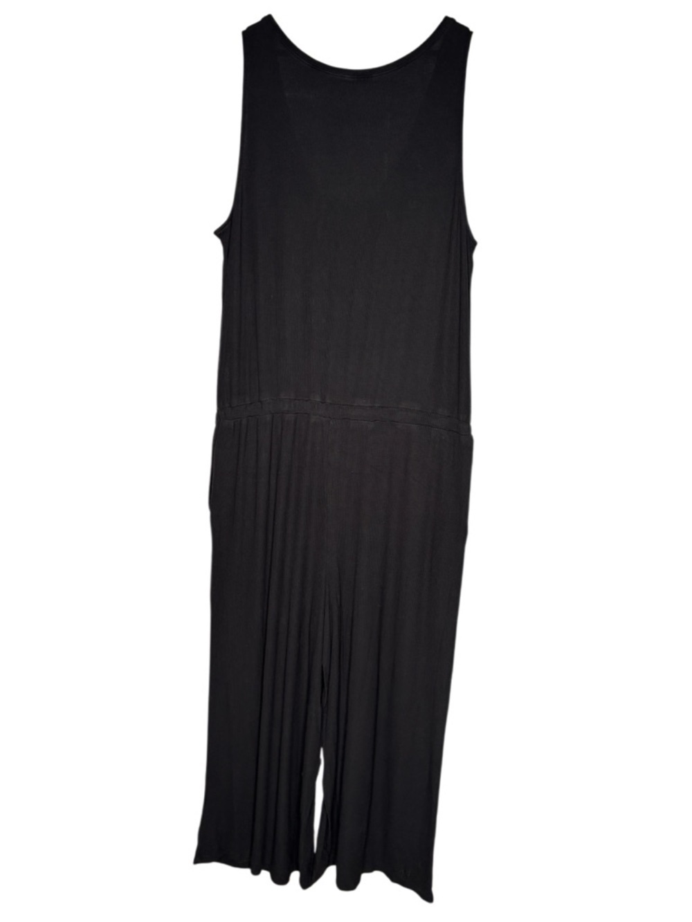 Daily Ritual | Black Sleeveless Wide Leg Jumpsuit | Rayon Stretch | XL - Picture 6 of 6